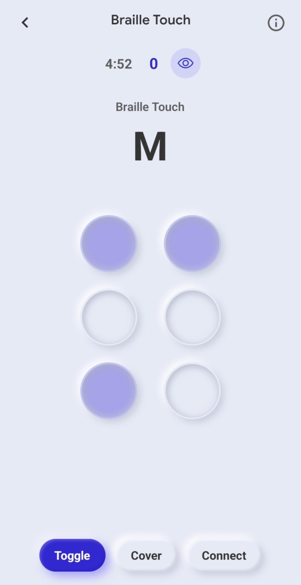 Braille Touch game
