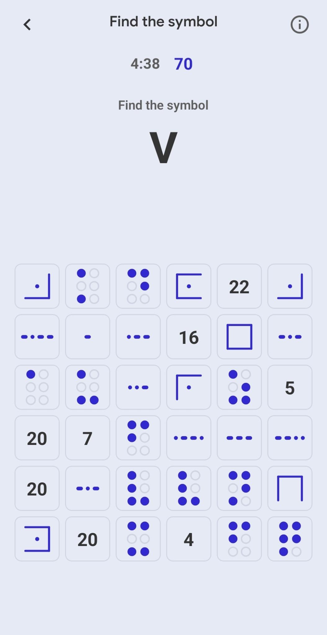 Find the Symbol game